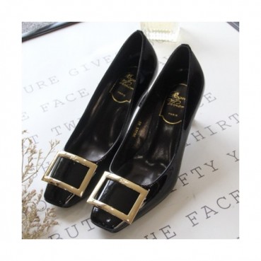 Roger Vivier 2019 Ladies Belle Patent-leather Court Shoes