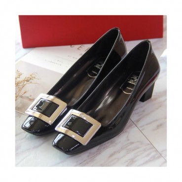 Roger Vivier 2019 Ladies Belle Patent-leather Court Shoes