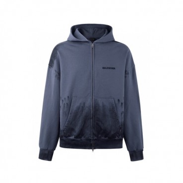 발렌시아가 남성 집업 후드티 - Balenciaga Mens Zip