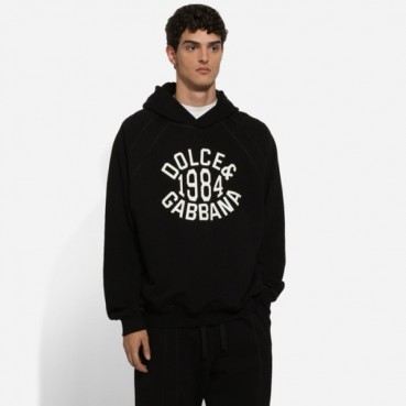 돌체앤가바나 남성 블랙 후디 - Dolce&Gabbana Mens Black Hoodie 
