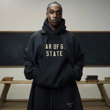 피어오브갓 남성 블랙 후드티 - Fear of god Mens Black Hoodie 
