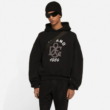 돌체앤가바나 남성 블랙 후디 - Dolce&Gabbana Mens Black Hoodie 