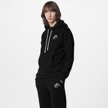 루이비통 남성 블랙 후디 - Louis vuitton Mens Black Hoodie 