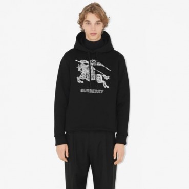 버버리 남성 블랙 후드티 - Burberry Mens Black Hoodie 