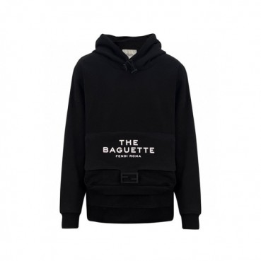 펜디 남성 블랙 후드티 - Fendi Mens Black Hoodie 