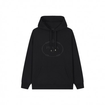 프라다 남성 캐쥬얼 후드티 - Prada Mens Black Hoodie 