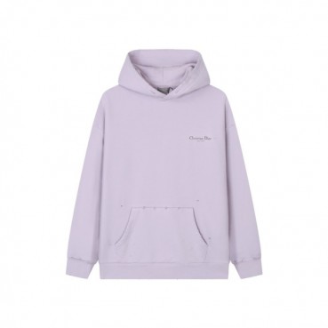 디올 남/녀 퍼플 후드티 - Dior Unisex Purple Hoodie 
