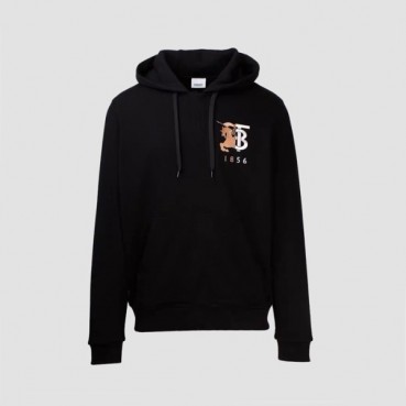 버버리 남성 블랙 후드티 - Burberry Mens Black Hoodie 