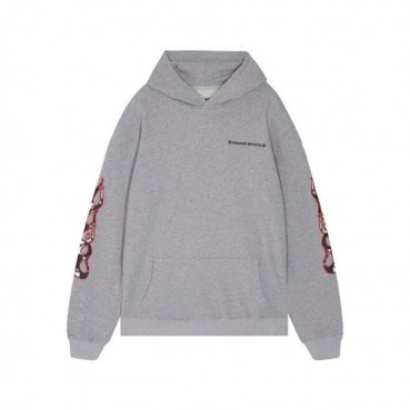크롬하츠 남성 그레이 후드티 - Chrom hearts Mens Gray Hoodie 