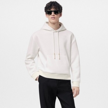 루이비통 남성 화이트 후디 - Louis vuitton Mens White Hoodie 