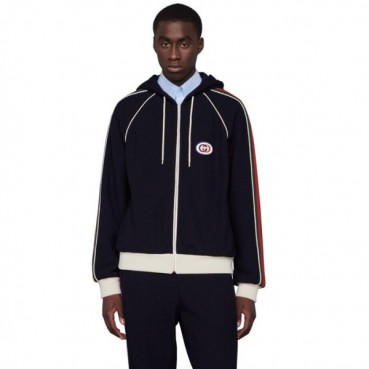 구찌 남성 네이비 후드티 - Gucci Mens Navy Hoodie 