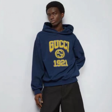 구찌 남성 블루 후드티 - Gucci Mens Blue Hoodie 
