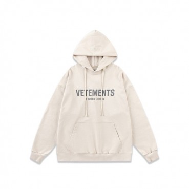 베트멍 남성 베이지 후드티 - Vetements Mens Beige Hoodie 
