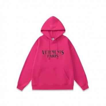 베트멍 남성 핑크 후드티 - Vetements Mens Pink Hoodie 