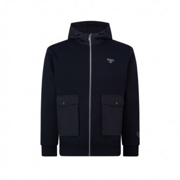 프라다 남성 블랙 후드티 - Prada Mens Black Hoodie 