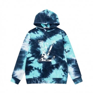 루이비통 남성 블루 후디 - Louis vuitton Mens Blue Hoodie 