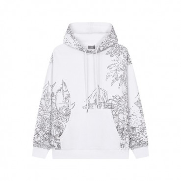 디올 남성 화이트 후드티 - Dior Mens White Hoodie 