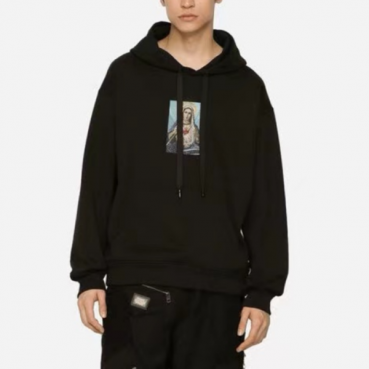 돌체앤가바나 남성 블랙 후드티 - Dolce&Gabbana Mens Black Hoodie 