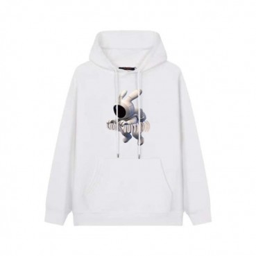 루이비통 남성 화이트 후디 - Louis vuitton Mens White Hoodie 