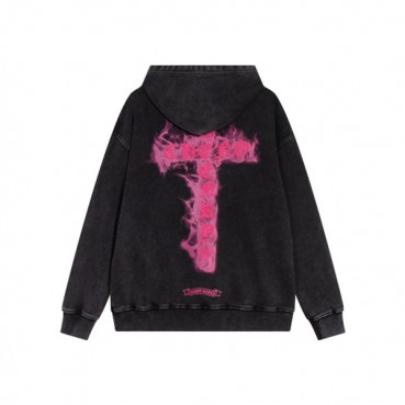 크롬하츠 남성 블랙 후디 - Chrom hearts Mens Black Hoodie 
