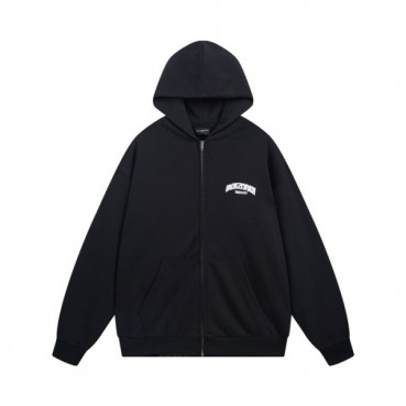 발렌시아가 남/녀 블랙 후드티 - Balenciaga Unisex Black Hoodie 
