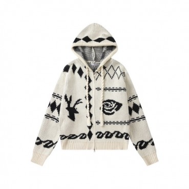아크네 남/녀 캐쥬얼 아이보리 후드티 - Acne Stidops Unisex Ivory Hoodie 