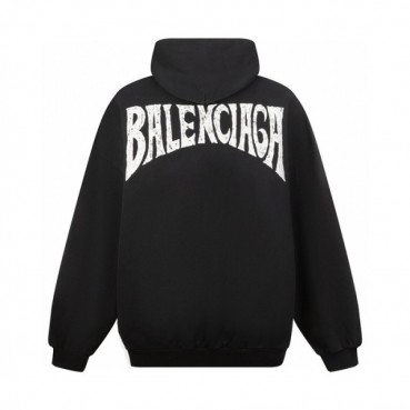 발렌시아가 남성 블랙 후드티 - Balenciaga Mens Black Hoodie 