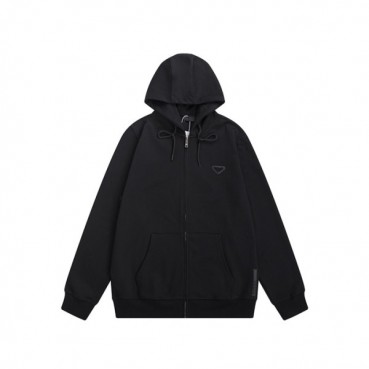 프라다 남성 블랙 후드티 - Prada Mens Black Hoodie 