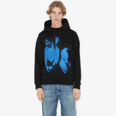 버버리 남성 블랙 후드티 - Burberry Mens Black Hoodie 