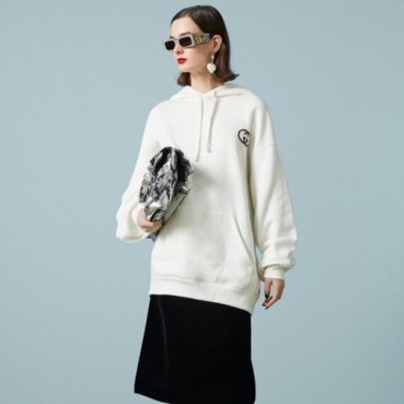 구찌 여성 트렌디 화이트 후드티 -  Gucci Womens White Hoodie 