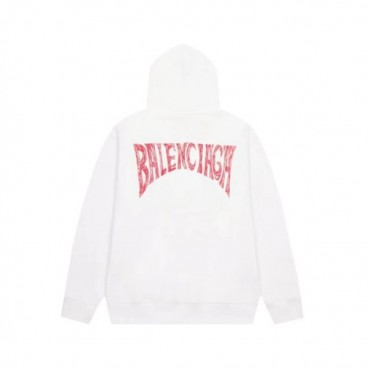 발렌시아가 남성 화이트 후드티 - Balenciaga Mens White Hoodie 