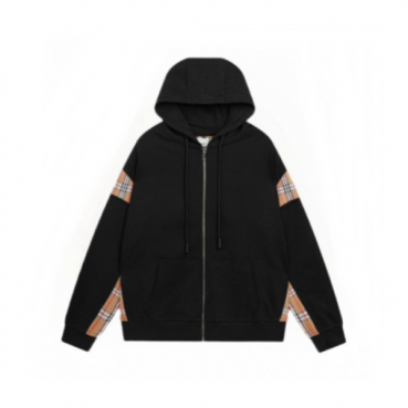 버버리 남성 블랙 후드집업 - Burberry Mens Black Hoodie 