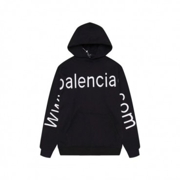 발렌시아가 남성 블랙 후드티 - Balenciaga Mens Black Hoodie 