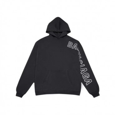 발렌시아가 남성 블랙 후드티 - Balenciaga Mens Black Hoodie 