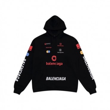 발렌시아가 남성 블랙 후드티 - Balenciaga Mens Black Hoodie 