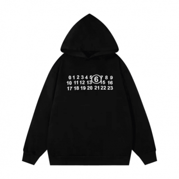 메종마르지엘라 남성 블랙 후드티 - Maison margiela Mens Black Hoodie 