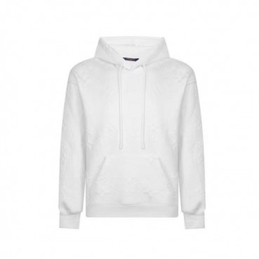 루이비통 남/녀 화이트 후드티 - Louis vuitton Unisex White Hoodie 