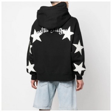 팜 엔젤스 남성 블랙 후드티 - Palm Angels Mens Black Hoodie 
