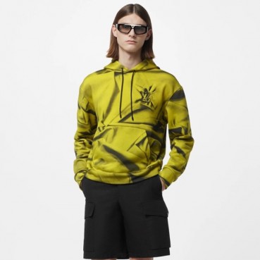 루이비통 남성 옐로우 후드티 - Louis vuitton Mens Yellow Hoodie 