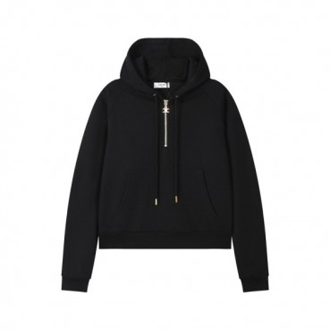 셀린느 여성 캐쥬얼 블랙 후드티 - Celine Womens Black Hoodie 