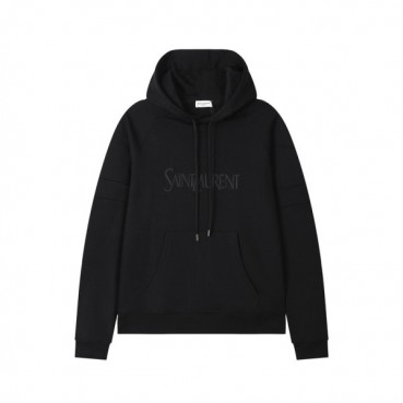 입생로랑 남성 캐쥬얼 블랙 후드티 - Saint laurent Mens Black Hoodie 