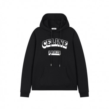 셀린느 남성 캐쥬얼 블랙 후드티 - Celine Mens Black Hoodie 