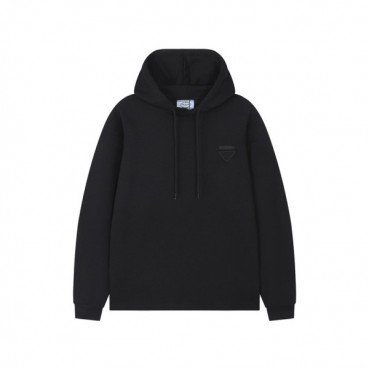 프라다 남성 캐쥬얼 블랙 후드티 - Prada Mens Black Hoodie 