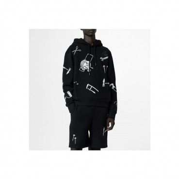 루이비통 남성 블랙 후드티 - Louis vuitton Mens Black Hoodie 