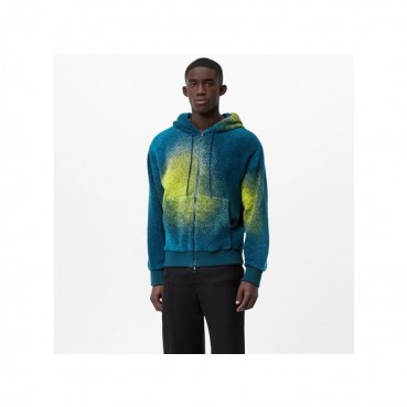 루이비통 남성 블루 후드티 - Louis vuitton Mens Blue Hoodie 