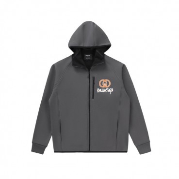 구찌 남성 그레이 집업 후드티 -  Gucci Mens Gray Hoodie 