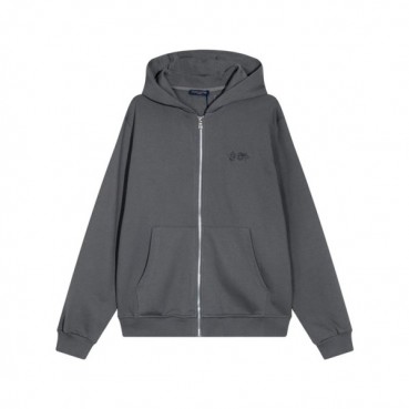 루이비통 남자 그레이 집업 후드티 - Louis vuitton Mens Gray Hoodie 