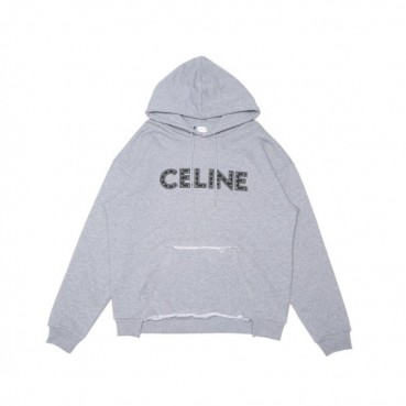 셀린느 남성 캐쥬얼 그레이 후드티 - Celine Mens Gray Hoodie 