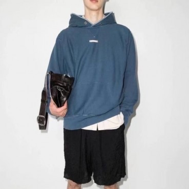 메종마르지엘라 남성 블루 후드티 - Maison margiela Mens Blue Hoodie 