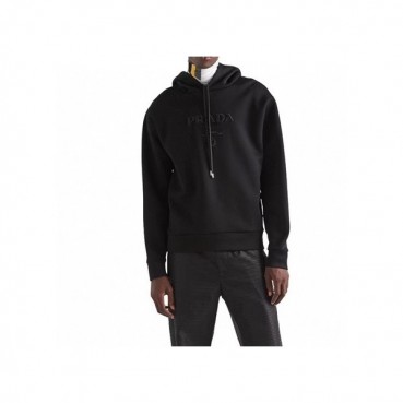 프라다 남성 캐쥬얼 블랙 후드티 - Prada Mens Black Hoodie 